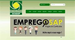 Desktop Screenshot of acasap.com.br