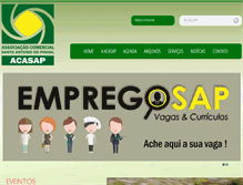 Tablet Screenshot of acasap.com.br